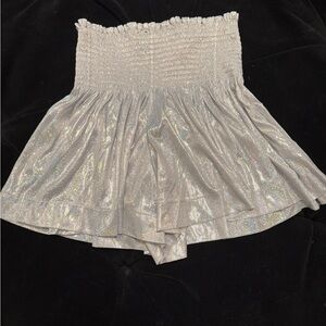 Queen of Sparkles Shimmering Silver Skirt